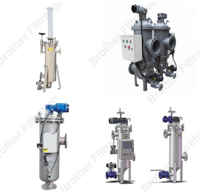 Automatic self-cleaning filter