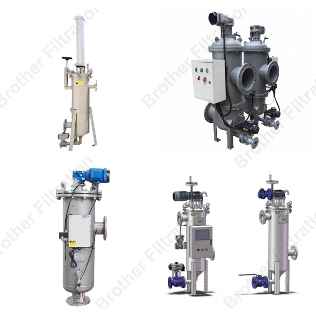 Self-cleaning filters