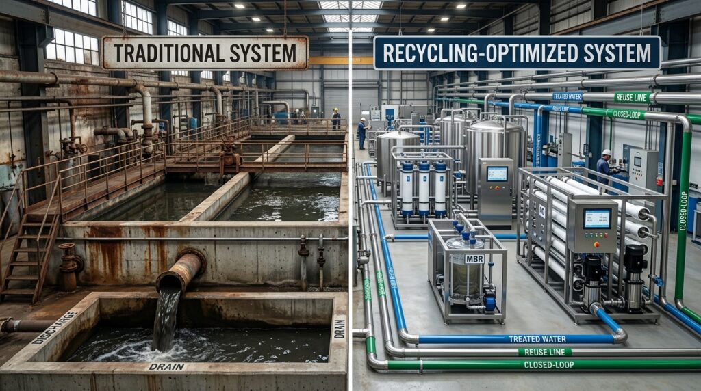 Industrial Water Treatment Methods: Traditional vs. Recycling-Optimized Systems